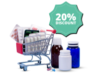 20% discount on medicines
